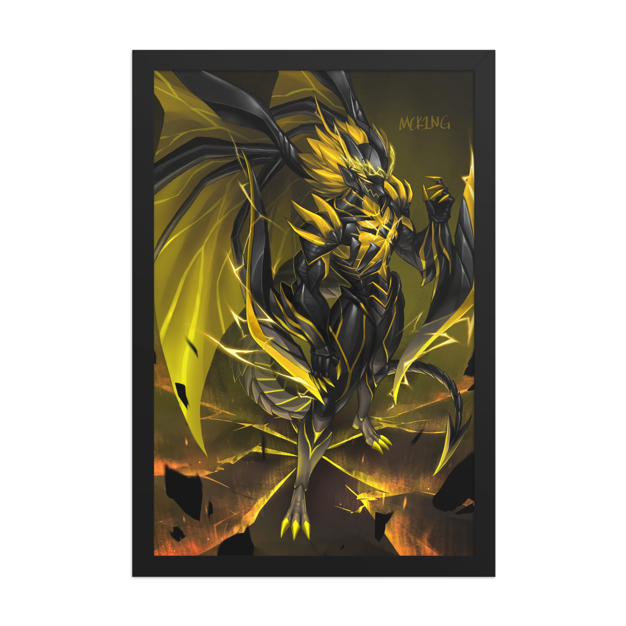 Framed Matte Art Poster - Tyra, The Behemoth (Signed) – ArchDragonStore